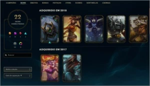 Conta LOL League Of Legends 5 Anos + 106 Champs+Skins Prata2