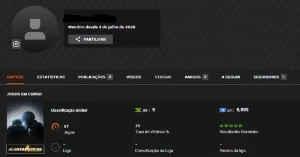 Steam 28 jogos LVL 20 GAMERSCLUB 