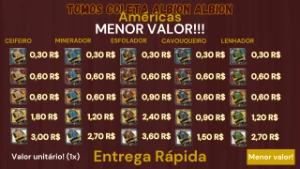 Tomos de coleta Albion - Américas - Albion Online