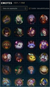 Conta LoL criada em 2012 várias skins, ícones, emotes, etc - League of Legends