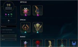 Conta LoL criada em 2012 várias skins, ícones, emotes, etc - League of Legends