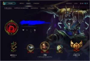 Conta league of legend Gold 4 - League of Legends LOL
