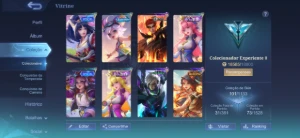 Conta com skin de miya suzuhime e mais - Mobile Legends