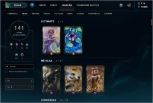 Vendo Conta Diamante   141 Skin - League of Legends LOL