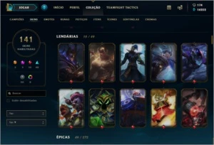 Vendo Conta Diamante   141 Skin - League of Legends LOL