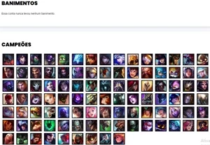 Conta prata 3 com 54 Skins e 99 Champs - League of Legends LOL