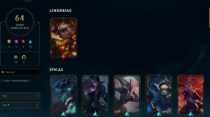 Conta League Of Legends Full Acesso, 117 Campeões, 64 Skins, LOL