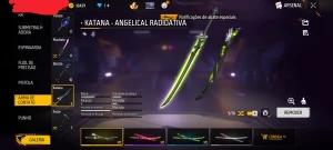 Conta gemada de free fire com barbinha e vários conjuntos