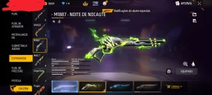 Conta gemada de free fire com barbinha e vários conjuntos