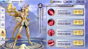 Milo Divino Servidor novo + 20 invocação  (A127) - Saint Seiya Awakening SSA