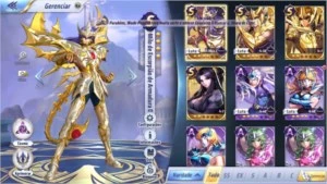 Milo Divino Servidor novo + 20 invocação  (A127) - Saint Seiya Awakening SSA