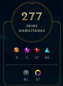 CONTA D1 FULL CHAMPS CRIADA DA SEASON 3 277 SKINS - League of Legends LOL