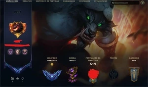CONTA D1 FULL CHAMPS CRIADA DA SEASON 3 277 SKINS - League of Legends LOL