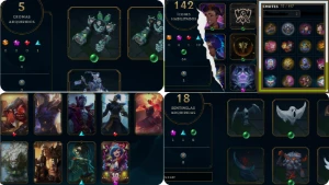 Conta LOL Nível 201, DI soloq e D4 flex, 119 champs 47 skins - League of Legends