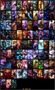 CONTA OURO4 133de137 CHAMPIONS, 13 paginas de runa 83 skins - League of Legends LOL