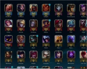 CONTA OURO4 133de137 CHAMPIONS, 13 paginas de runa 83 skins - League of Legends LOL