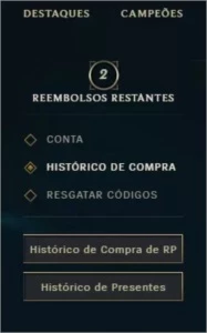 Conta League of Legends LOL