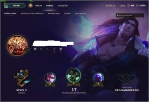 Conta League of Legends LOL