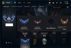 CONTA D2 DE LEAGUE OF LEGENDS COM MUITA SKIN LOL