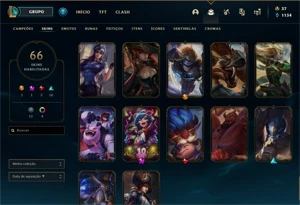 CONTA DIAMANTE 1 LEVEL 286 - League of Legends LOL