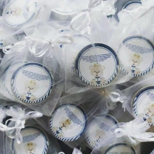 Vela na Lata Personalizada Maternidade - Artesanato e Personalizados