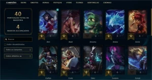 Conta League of Legends Bronze 1 MD10 9/10 LOL