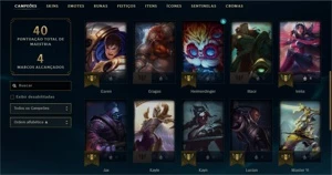 Conta League of Legends Bronze 1 MD10 9/10 LOL
