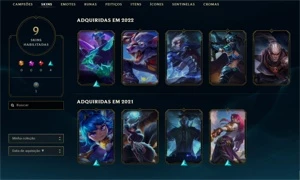 Conta League of Legends Bronze 1 MD10 9/10 LOL