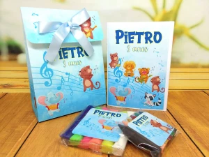 Kit Colorir e Modelar Bandinha dos Animais com Sacolinha