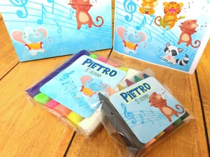 Kit Colorir e Modelar Bandinha dos Animais com Sacolinha - Artesanato e Personalizados