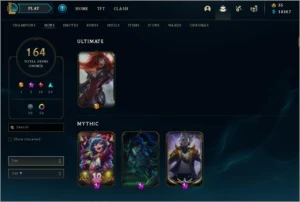 Conta Ouro II COM TODOS OS CAMPEOS E 164 SKINS - League of Legends LOL