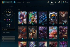 Conta Ouro II COM TODOS OS CAMPEOS E 164 SKINS - League of Legends LOL