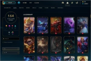 Conta Ouro II COM TODOS OS CAMPEOS E 164 SKINS - League of Legends LOL
