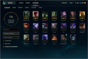 CONTA UNRANKED SMURF 20 CHAMPS 4 SKINS - League of Legends LOL