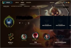 CONTA UNRANKED SMURF 20 CHAMPS 4 SKINS - League of Legends LOL