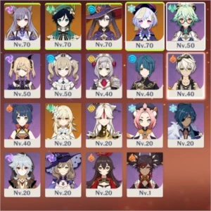 venti, keqing, qiqi e mona c2 (orgulho celestial arma t5) - Genshin Impact