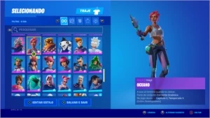 Conta Fortnite 116 skins + todos os passes do capítulo 2