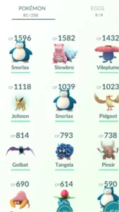 Conta Pokémon Go lvl 23 Pokemons raros com CP alto