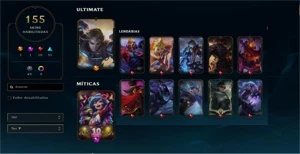 Conta LoL 155skins Ex-Diamond BomMmr/desde 2014 +1smurf - League of Legends
