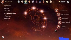 Conta genshin ar53 com Kazuha, Ganyu, Nilou e Keqing c1 - Genshin Impact
