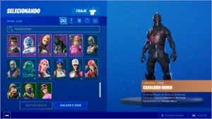 CONTA FORTNITE TODAS AS TEMPORADAS COM CAVALHEIRO NEGRO PC