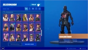 CONTA FORTNITE TODAS AS TEMPORADAS COM CAVALHEIRO NEGRO PC