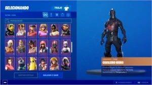 CONTA FORTNITE TODAS AS TEMPORADAS COM CAVALHEIRO NEGRO PC