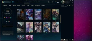 Conta lol muitos campeão e skins - League of Legends