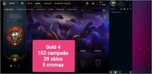 Conta lol muitos campeão e skins - League of Legends
