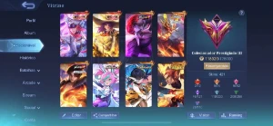 Mobile legends 421 Skins Full dados