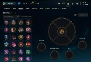 Conta ouro 4 com  25 Champs e 10 Skins - League of Legends LOL