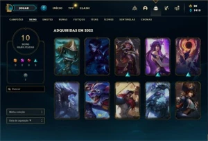 Conta ouro 4 com  25 Champs e 10 Skins - League of Legends LOL