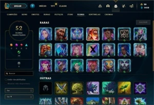 Conta ouro 4 com  25 Champs e 10 Skins - League of Legends LOL