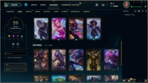 Conta LoL Lvl 103 - Gold 1/ 70 Campeões/20 Skins Boa - League of Legends